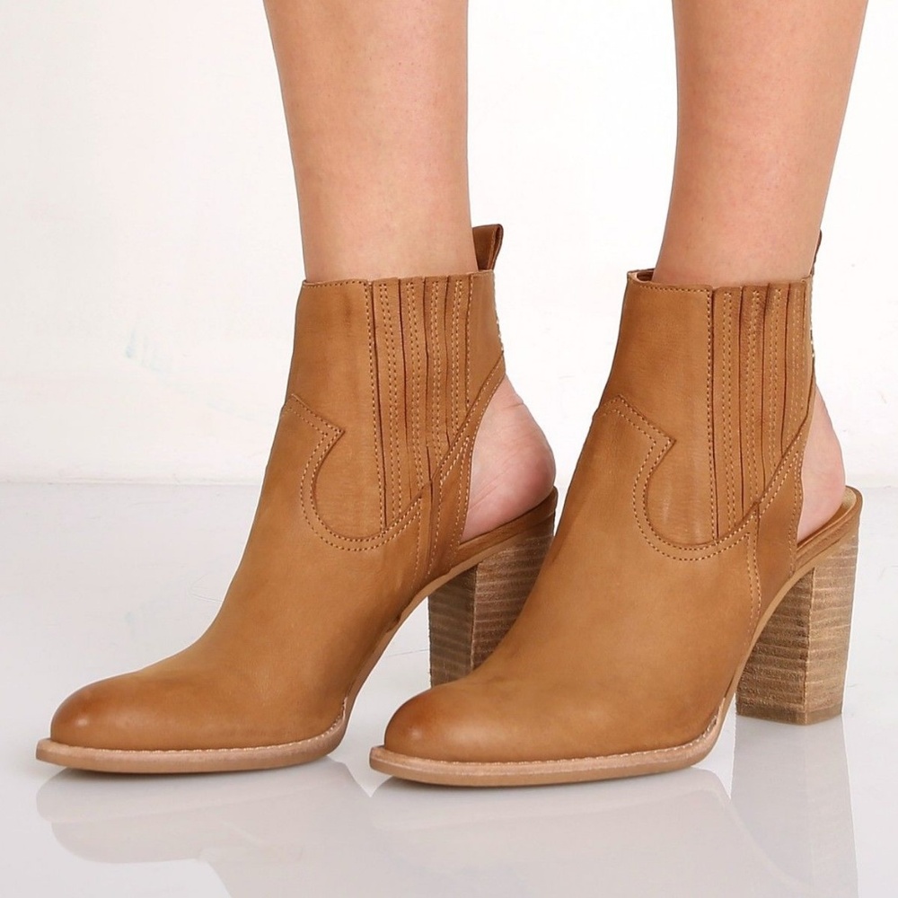 2x🎉HP Dolce Vita New JASPER Clog Open Heel Bootie Soft Goat Leather Boot NIB - Picture 4 of 9